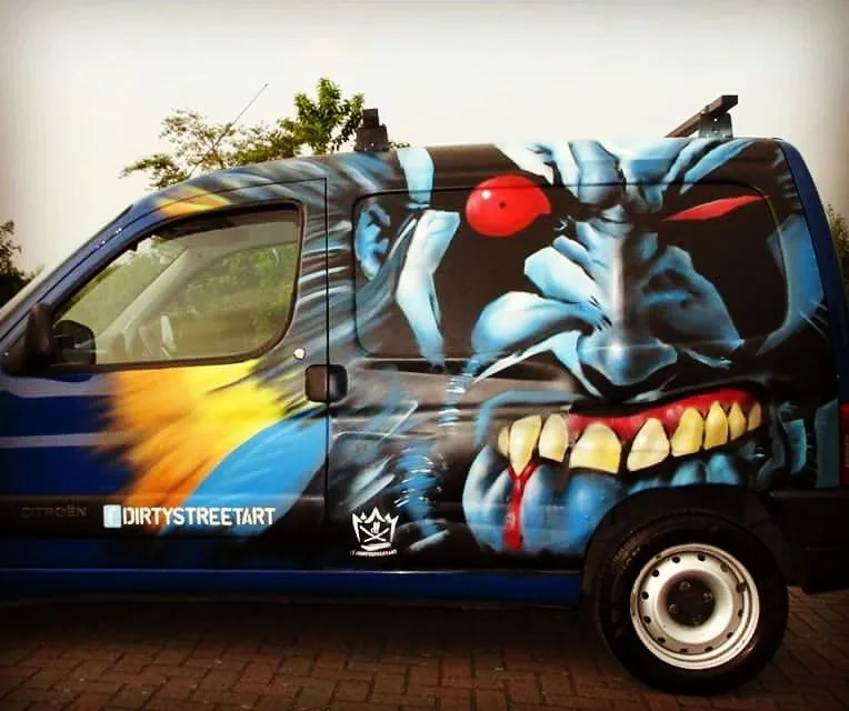 Custom painted van graphics by Thomas Palaniuk